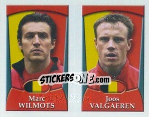 Sticker Marc Wilmots /  Joos Valgaeren - England 2002 - Merlin