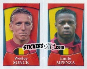 Sticker Wesley Sonck /  Emile Mpenza - England 2002 n. 268 - Merlin