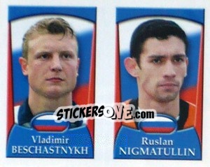 Sticker Vladimir Beschastnykh /  Ruslan Nigmatullin - England 2002 n. 269 - Merlin
