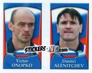 Sticker Viktor Onopko /  Dmitri Alenichev - England 2002 - Merlin