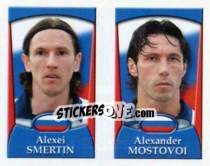 Sticker Aleksei Smertin /  Aleksandr  Mostovoi - England 2002 - Merlin