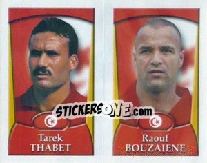 Cromo Tarek Thabet /  Raouf Bouzaiene - England 2002 - Merlin