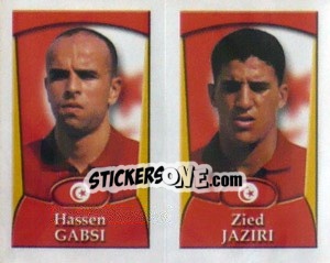 Sticker Hassen Gabsi /  Zied Jaziri - England 2002 - Merlin