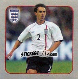 Sticker Gary Neville - England 2002 - Merlin