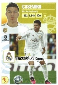 Sticker Casemiro (10) - Liga Spagnola 2020-2021 n. 381 - Colecciones ESTE