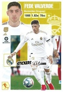 Sticker Fede Valverde (13) - Liga Spagnola 2020-2021 n. 385 - Colecciones ESTE