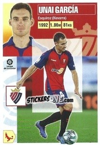 Sticker Unai García (8) - Liga Spagnola 2020-2021 - Colecciones ESTE