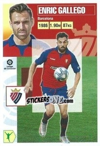 Sticker Enric Gallego (18) - Liga Spagnola 2020-2021 - Colecciones ESTE