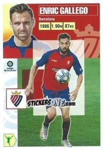 Figurina Enric Gallego (18) - Liga Spagnola 2020-2021 - Colecciones ESTE