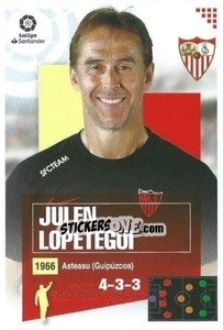 Cromo Entrenador - Julen Lopetegui (1) - Liga Spagnola 2020-2021 - Colecciones ESTE
