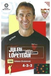 Sticker Entrenador - Julen Lopetegui (1) - Liga Spagnola 2020-2021 n. 461 - Colecciones ESTE