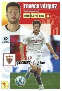 Sticker Franco Vázquez (12A) - Liga Spagnola 2020-2021 - Colecciones ESTE