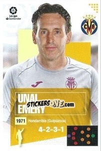Sticker Entrenador - Unai Emery (1) - Liga Spagnola 2020-2021 - Colecciones ESTE