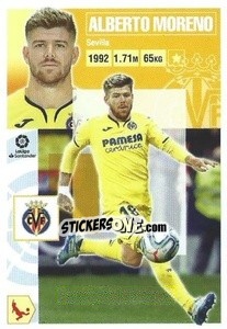 Sticker Alberto Moreno (9) - Liga Spagnola 2020-2021 - Colecciones ESTE