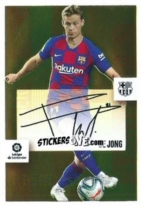 Sticker DE JONG (3) - Liga Spagnola 2020-2021 n. 613 - Colecciones ESTE