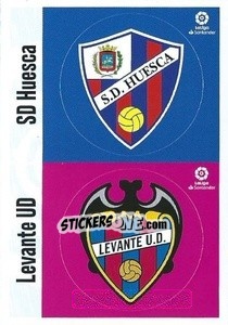 Cromo Escudo HUESCA - LEVANTE (6) - Liga Spagnola 2020-2021 - Colecciones ESTE