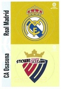 Cromo Escudo REAL MADRID - OSASUNA (7) - Liga Spagnola 2020-2021 - Colecciones ESTE