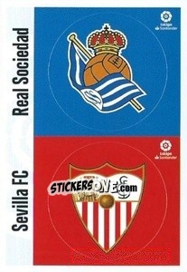 Figurina Escudo REAL SOCIEDAD - SEVILLA (8) - Liga Spagnola 2020-2021 - Colecciones ESTE