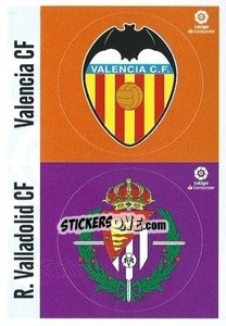 Cromo Escudo VALENCIA - VALLADOLID (9) - Liga Spagnola 2020-2021 - Colecciones ESTE