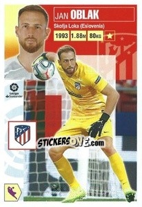 Cromo Oblak (2) - Liga Spagnola 2020-2021 - Colecciones ESTE