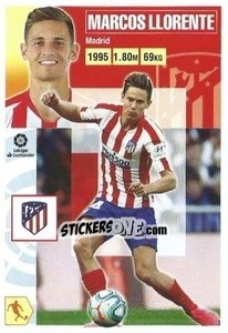 Sticker Marcos Llorente (10) - Liga Spagnola 2020-2021 n. 81 - Colecciones ESTE