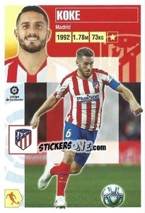 Sticker Koke (12) - Liga Spagnola 2020-2021 n. 84 - Colecciones ESTE