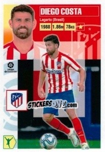 Sticker Diego Costa (18) - Liga Spagnola 2020-2021 n. 91 - Colecciones ESTE
