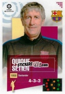 Cromo Entrenador - Quique Setién (1) - Liga Spagnola 2020-2021 - Colecciones ESTE
