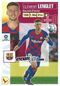 Sticker Lenglet (6) - Liga Spagnola 2020-2021 n. 106 - Colecciones ESTE
