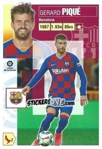 Sticker Piqué (7) - Liga Spagnola 2020-2021 n. 107 - Colecciones ESTE