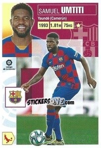 Sticker Umtiti (8) - Liga Spagnola 2020-2021 n. 108 - Colecciones ESTE