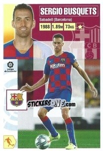 Sticker Sergio Busquets (11) - Liga Spagnola 2020-2021 n. 111 - Colecciones ESTE