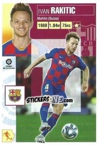 Sticker Rakitic (13A) - Liga Spagnola 2020-2021 n. 113 - Colecciones ESTE