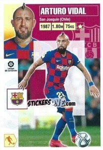 Sticker Arturo Vidal (14A) - Liga Spagnola 2020-2021 n. 115 - Colecciones ESTE