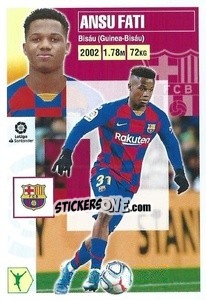 Sticker Ansu Fati (17) - Liga Spagnola 2020-2021 - Colecciones ESTE