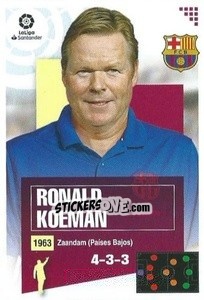 Cromo Entrenador - Ronald Koeman (1BIS) - Liga Spagnola 2020-2021 - Colecciones ESTE