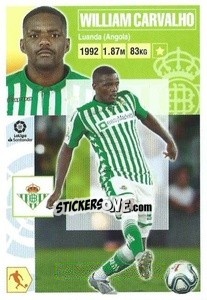 Sticker William Carvalho (12A) - Liga Spagnola 2020-2021 n. 142 - Colecciones ESTE