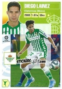 Sticker Diego Laínez (16B) - Liga Spagnola 2020-2021 n. 148 - Colecciones ESTE
