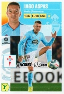 Sticker Iago Aspas (17) - Liga Spagnola 2020-2021 n. 208 - Colecciones ESTE