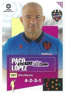 Figurina Entrenador - Paco López (1) - Liga Spagnola 2020-2021 - Colecciones ESTE