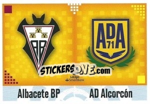 Figurina Escudos LaLiga SmartBank - Albacete / Alcorcón (1) - Liga Spagnola 2020-2021 - Colecciones ESTE