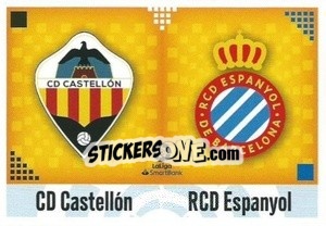 Cromo Escudos LaLiga SmartBank - Castellón / Espanyol (3) - Liga Spagnola 2020-2021 - Colecciones ESTE