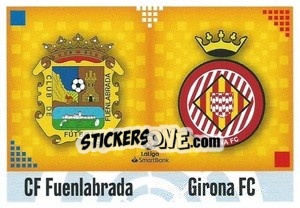 Sticker Escudos LaLiga SmartBank - Fuenlabrada / Girona (4) - Liga Spagnola 2020-2021 - Colecciones ESTE