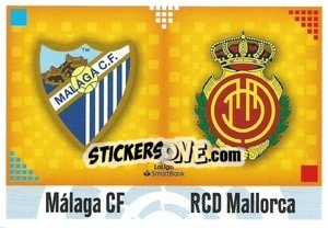 Cromo Escudos LaLiga SmartBank - Málaga / Mallorca (7) - Liga Spagnola 2020-2021 - Colecciones ESTE