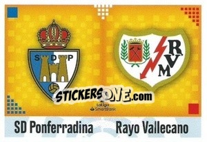 Sticker Escudos LaLiga SmartBank - Ponferradina / Rayo Vallecano (9) - Liga Spagnola 2020-2021 - Colecciones ESTE