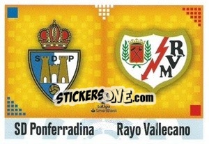 Cromo Escudos LaLiga SmartBank - Ponferradina / Rayo Vallecano (9) - Liga Spagnola 2020-2021 - Colecciones ESTE