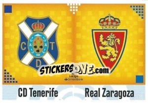Figurina Escudos LaLiga SmartBank - Tenerife / Zaragoza (11) - Liga Spagnola 2020-2021 - Colecciones ESTE