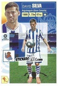 Figurina David Silva (10) (Real Sociedad) - Liga Spagnola 2020-2021 - Colecciones ESTE