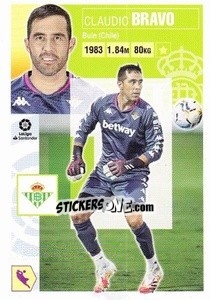 Sticker Claudio Bravo (13) (Real Betis) - Liga Spagnola 2020-2021 n. 673 - Colecciones ESTE