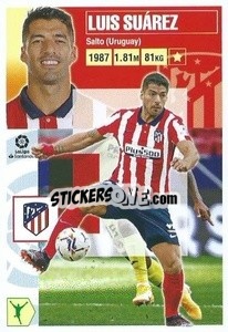 Sticker Luis Suárez (30) (Atlético De Madrid) - Liga Spagnola 2020-2021 n. 690 - Colecciones ESTE